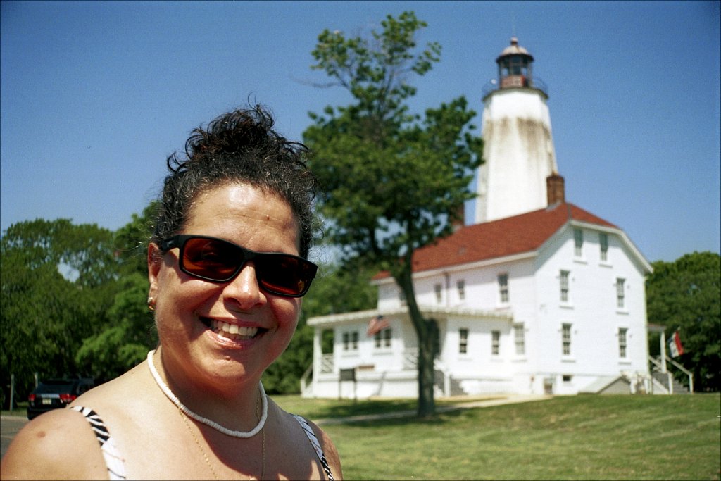Jeanne at Sandy Hook Lighthouse