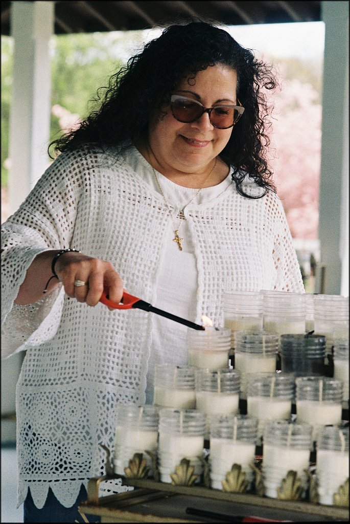 Jeanne at THe Blue Army Shrine